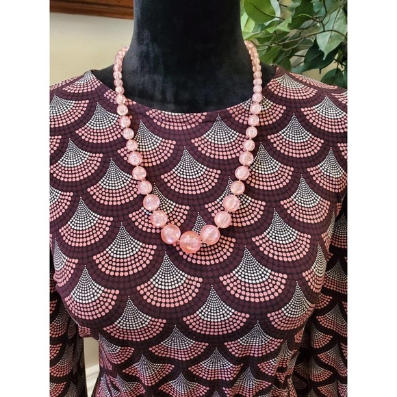 Michael Kors Women Multicolor Balloon Sleeve Round Neck Knee Length Dress Size M - Picture 3 of 13